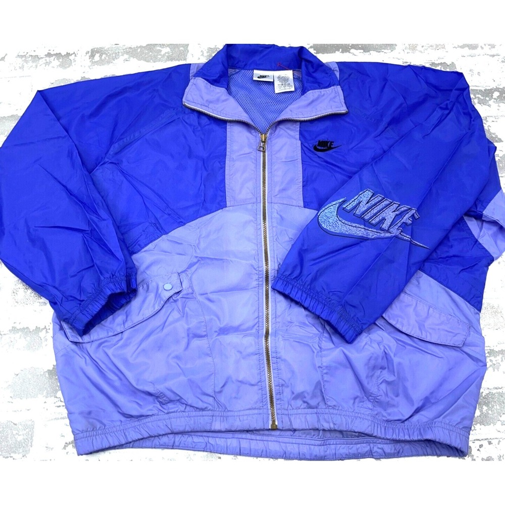 Vintage Nike Jacket Women Small‎ Purple Windbreaker Track Suit 90s Y2K 2000s Old